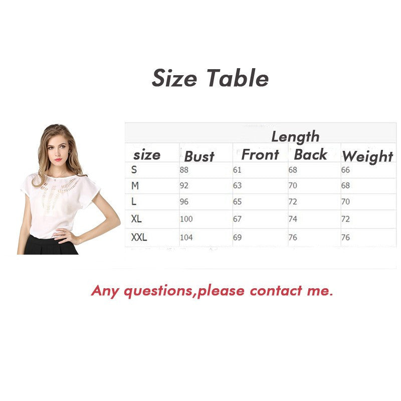 Plus Size Blouses Fashion Woman Pattern Shirts Elegant Girls Slash Casual Chiffon Solid Loose Women's Clothing Leisure