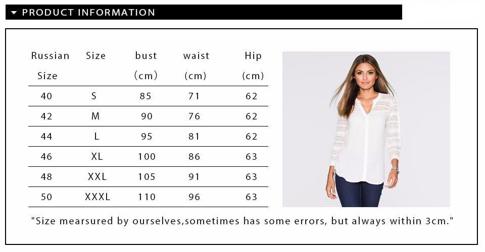 Women Clothing Pure Colour Line Casual Long Sleeve Openwork lace elegant Top T-shirt for Women