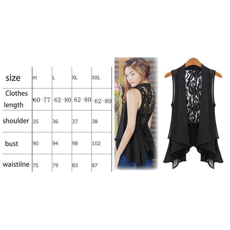 Women close sleeveless sexy Outerwear & Coats Natural Hollow Out lace women fashion clothes G803