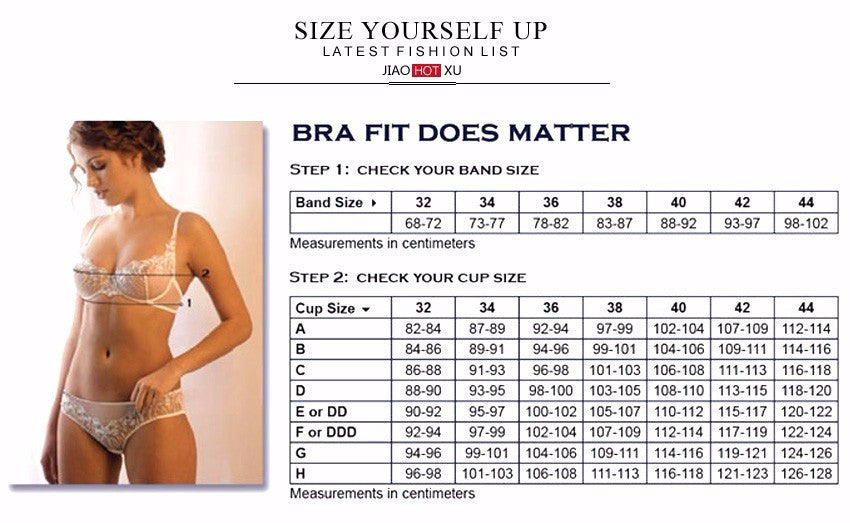 Online discount shop Australia - fashion 5 breasted push up sexy young girl underwear bra set