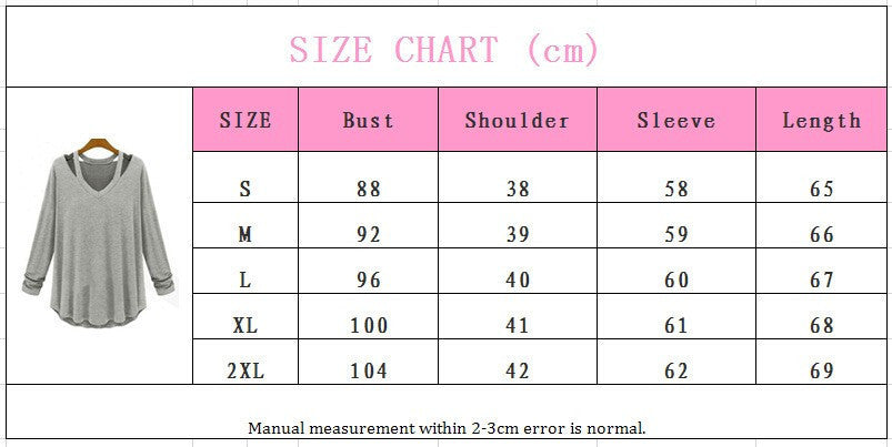 Online discount shop Australia - New Arrival Women Loose Casual Trendy Shirt Off Shoulder Long Sleeve V-Neck Tops Blouse Plus Size S-5XL 3 Colors