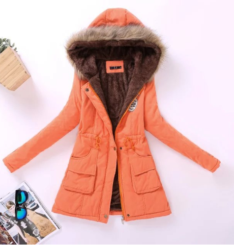 Women Coat Parka Casual Outwear Military Hooded Coat Jacket Women Padded Coats Woman Clothes FZ037