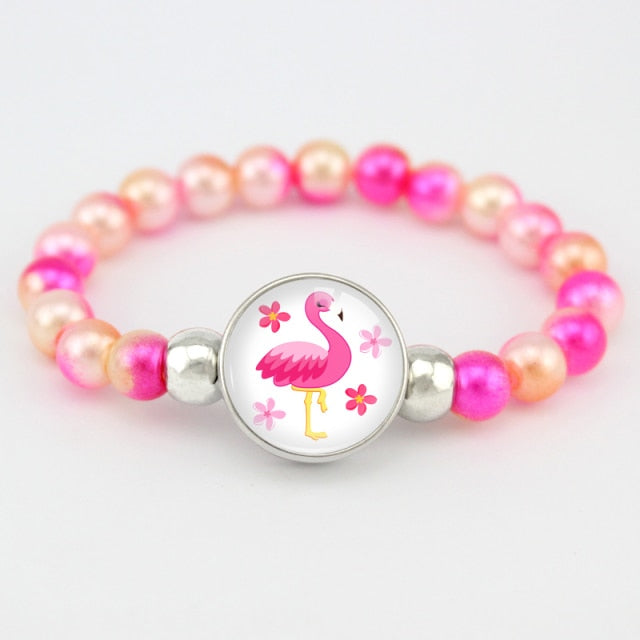 Unicorn Beads Bracelets Mermaid Trendy Jewelry Women Girls Birthday Party Gift Many Styles