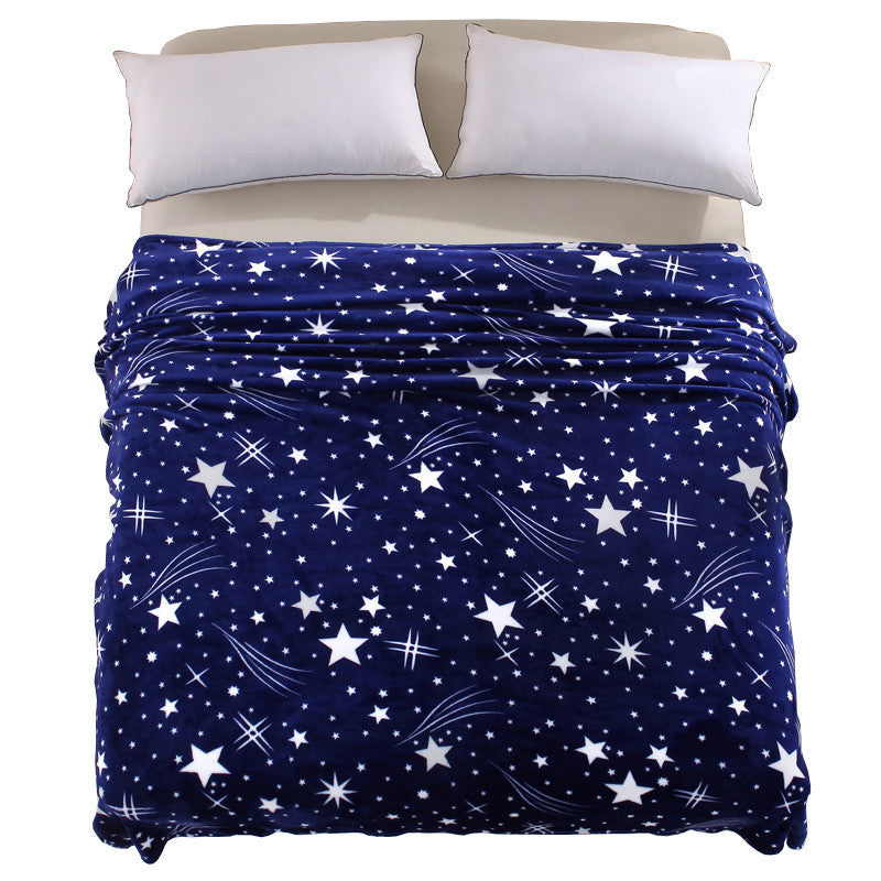 Online discount shop Australia - 150*200cm Star space style blankets Flannel fleece soft Plaid print blanket bed/sofa Throws fashion Plaids