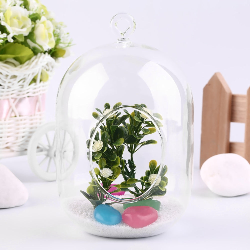 Online discount shop Australia - 1pc Glass Vase Hanging Terrarium Succulents Plant Landscape Home Decor Gift