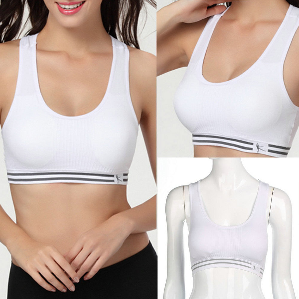 Online discount shop Australia - Absorb Sweat Quick Drying Professional Sports Bra,Fitness Stretch Workout Top Vest Running Wireless Underwear for Women