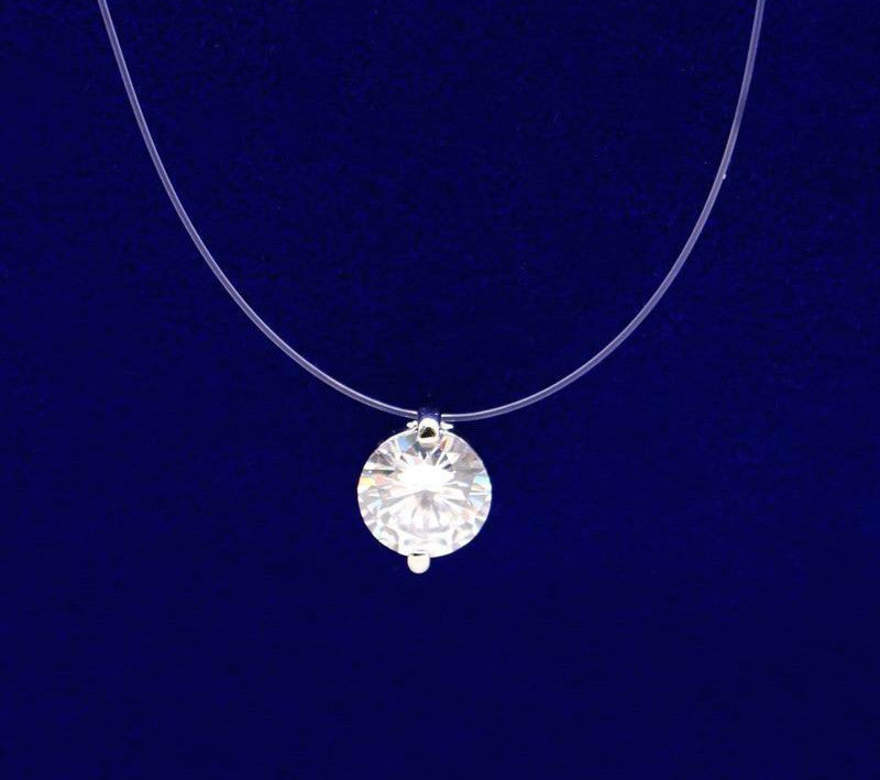 Online discount shop Australia - Fine Transparent Invisible Line Super Shinning Zircon Choker Necklace Women New Gold Plated Jewelry Bijoux Elegant