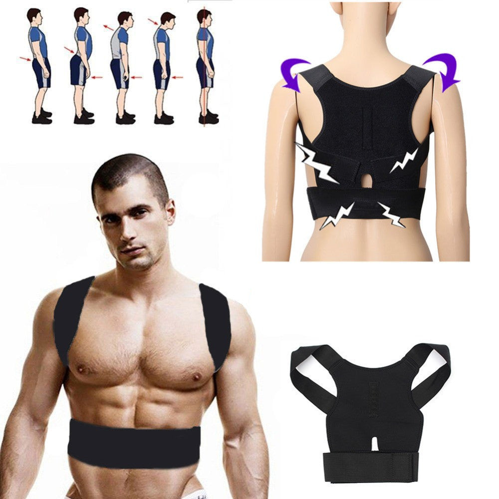 Online discount shop Australia - Men Women Adjustable Magnetic Posture Corrector Belt Braces Support Body Back Corrector Shoulder Plus Size