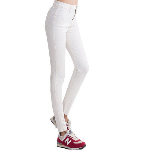 Online discount shop Australia - high Elastic Slim Denim Pencil Jeans Long Women Jeans 7 Sizes Pencil Pants Trousers Skinny high waist jeans Woman