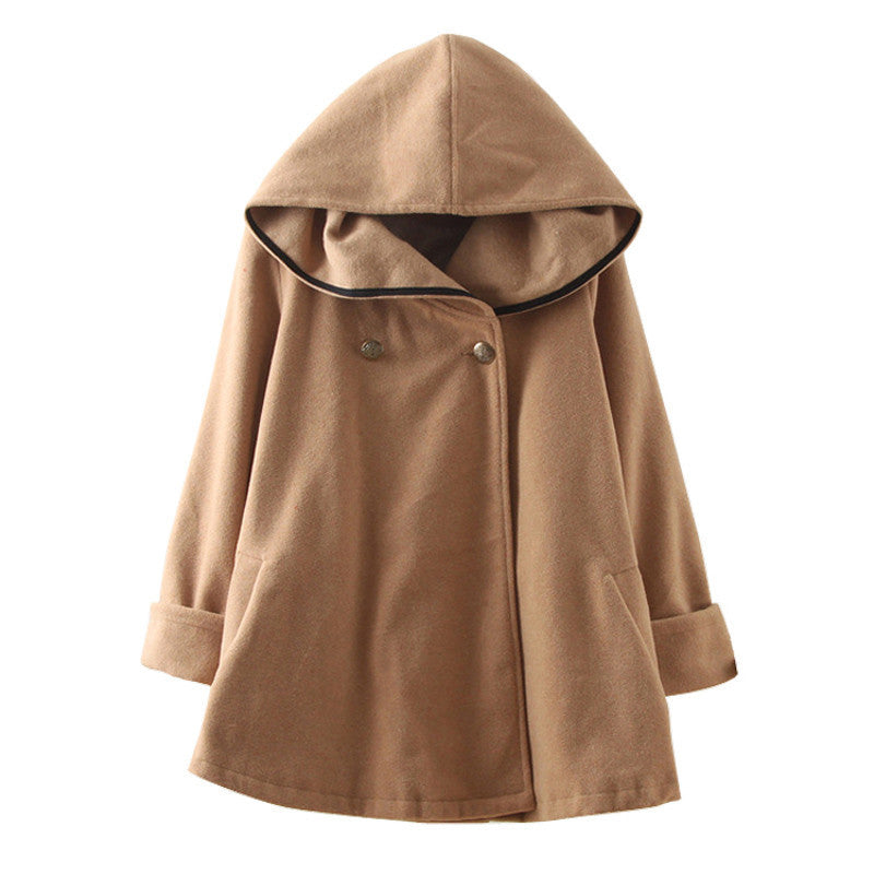 Online discount shop Australia - Fashion Women Wool Coat Style Coat  and  Female Hooded Jacket Casual Trench