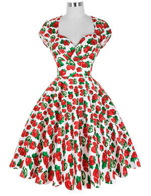 Summer Dress Vintage Rockabilly Dresses Jurken 60s 50s Vintage Big Swing Floral Pinup Short Long Audrey Hepburn Dresses