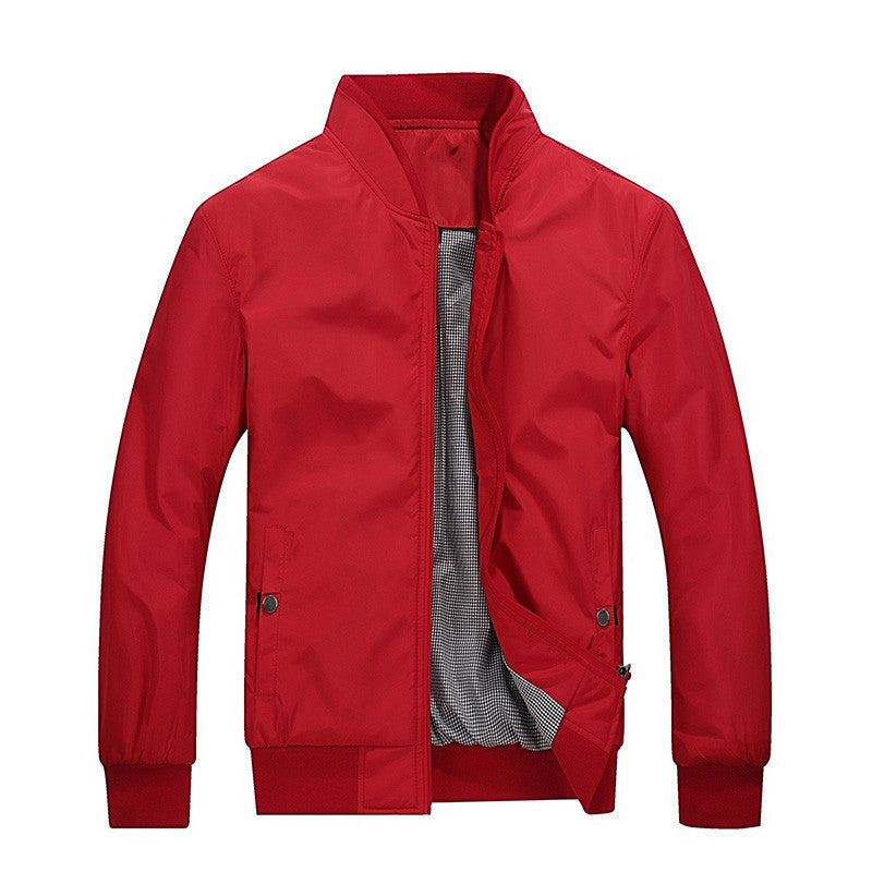 Online discount shop Australia - Men Bomber Jacket Brand Clothing Thin Mens Jackets and Coats Solid Clothing Men Jacket 049