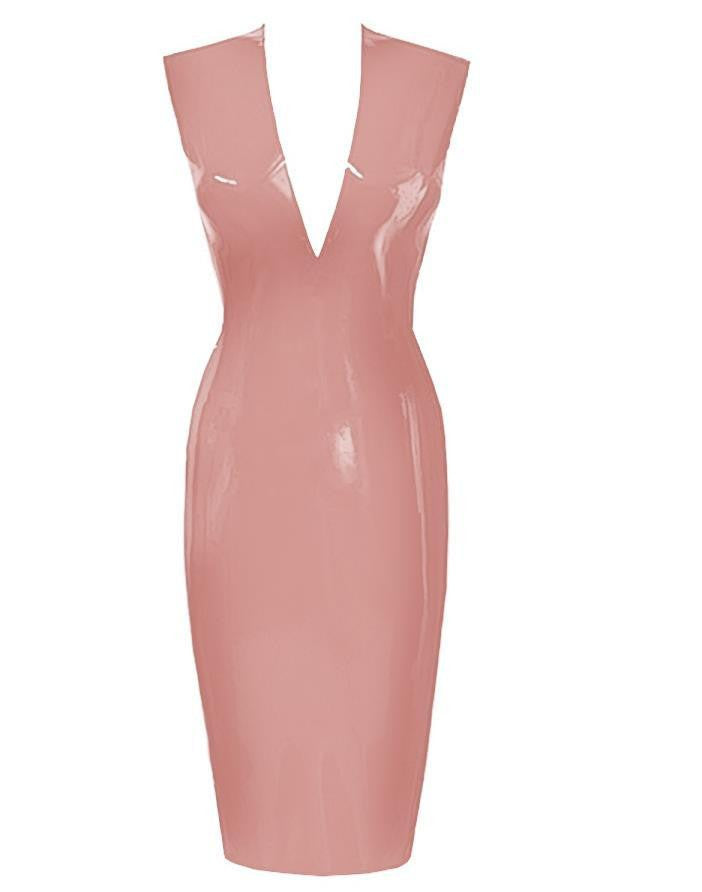 Women Plus Size Pu Leather Dress Black Pink Novelty Bodycon Sheath Pen Women Plus Size Pu Leather Dress Black Pink Novelty Bodycon Sheath Pen