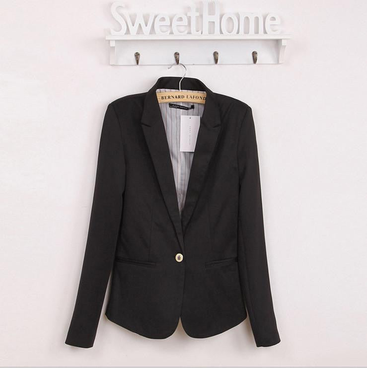 Women Suit Blazer Foldable Brand Jacket Made Of Cotton & Spandex With Lining Vogue Candy Colors Blazers A7995