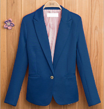 Women Suit Blazer Foldable Brand Jacket Made Of Cotton & Spandex With Lining Vogue Candy Colors Blazers A7995