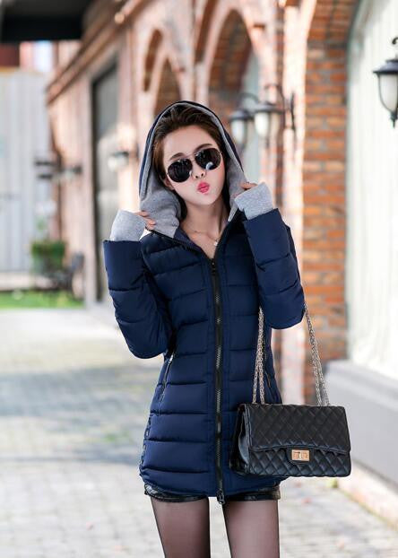 Slim Down Jacket Coat Cotton Down Jacket Sections Ladies Padded Jacket