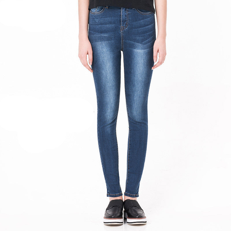 Online discount shop Australia - High Waist jeans High Elastic plus size Women Jeans woman femme washed casual skinny pencil Denim pants