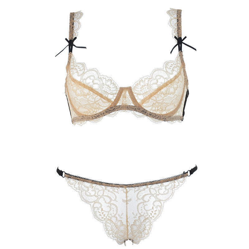 Online discount shop Australia - NEW ABCD France brand sexy lace bra & brief sets push up bra set for women underwear set brassiere transparent bralette