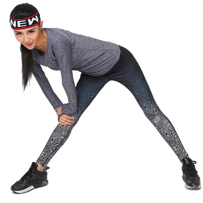 Women Push-up Sporting Leggings Print Fashion Patchwork Elastic Skinny Fitness Leggings Sporting Clothing For Women