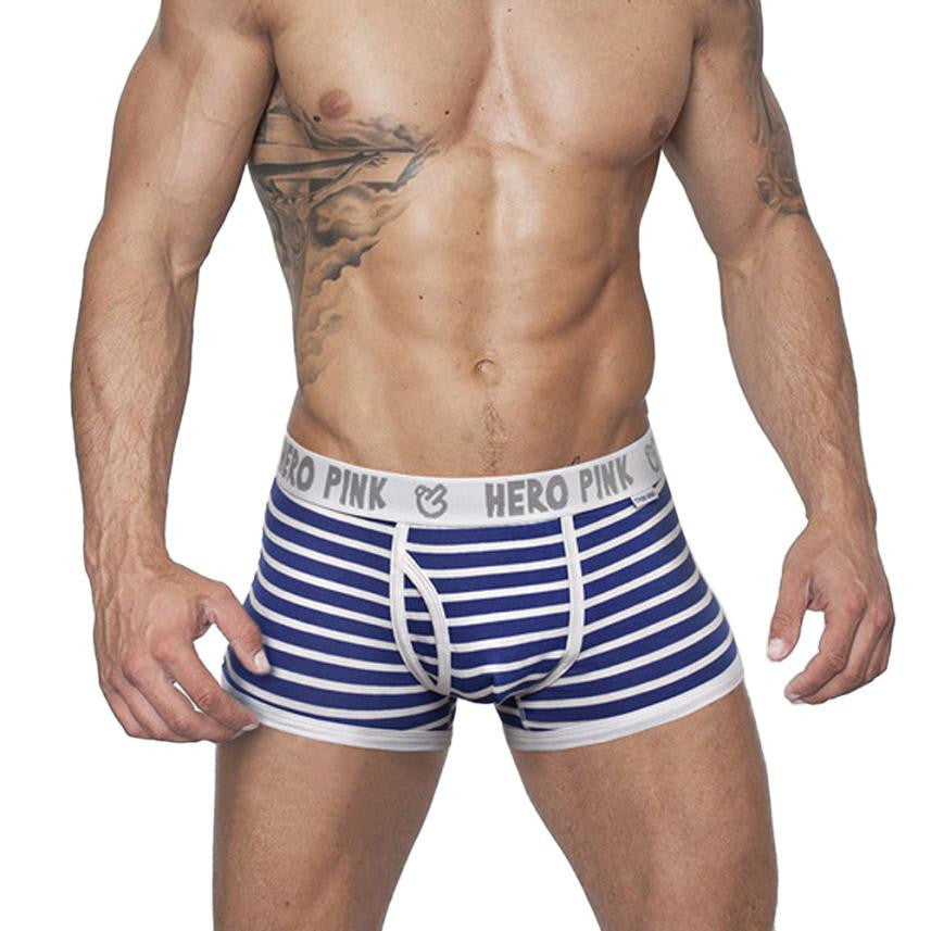 Online discount shop Australia - Comfortable Panties Men Male Underwear Men's Boxer Underwear Sexy Striped Cotton Man Underwear Boxer Fringe Underpants