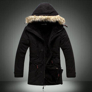Online discount shop Australia - Men Coat Men's Solid Causal Long Warm Coat Male Fashion Hooded Wear Thick Coat MWM060