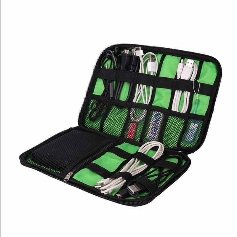 Organizer System Kit Case Storage Bag Digital Gadget Devices USB Cable Earphone Pen Travel Insert Portable