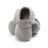 PU Suede Leather born Baby Boy Girl Baby Moccasins Soft Moccs Shoes Bebe Fringe Soft Soled Non-slip Footwear Crib Shoes