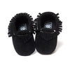 PU Suede Leather born Baby Boy Girl Baby Moccasins Soft Moccs Shoes Bebe Fringe Soft Soled Non-slip Footwear Crib Shoes