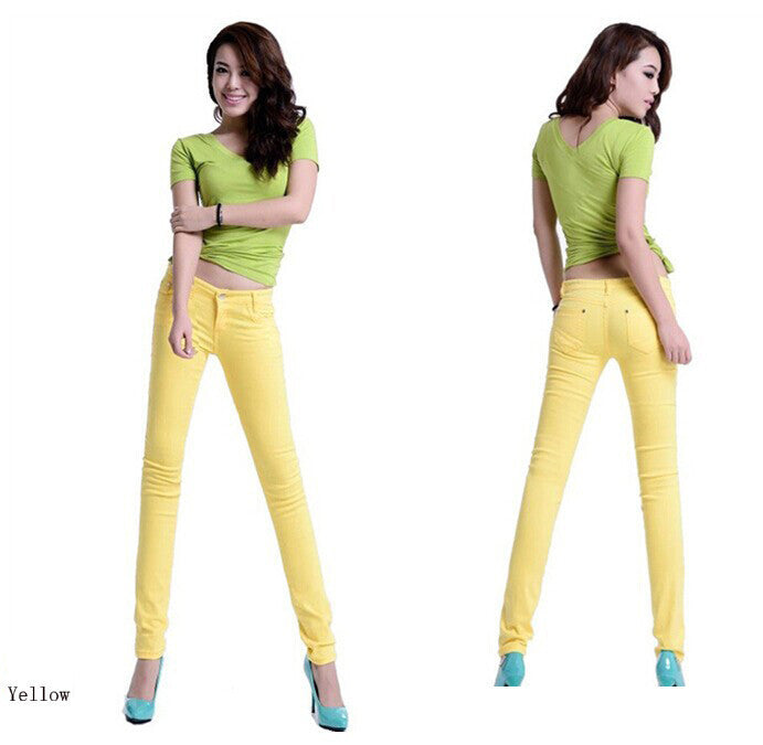 Online discount shop Australia - Jeans Woman Skinny Full Length Pencil Pants Women Denim Jeans 20 Colors FJ02