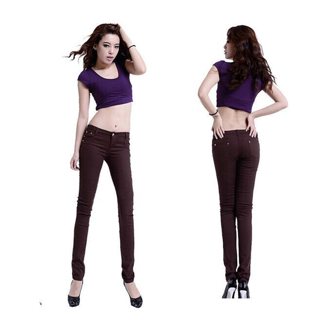 Online discount shop Australia - Jeans Woman Skinny Full Length Pencil Pants Women Denim Jeans 20 Colors FJ02