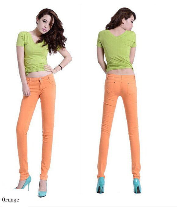 Online discount shop Australia - Jeans Woman Skinny Full Length Pencil Pants Women Denim Jeans 20 Colors FJ02