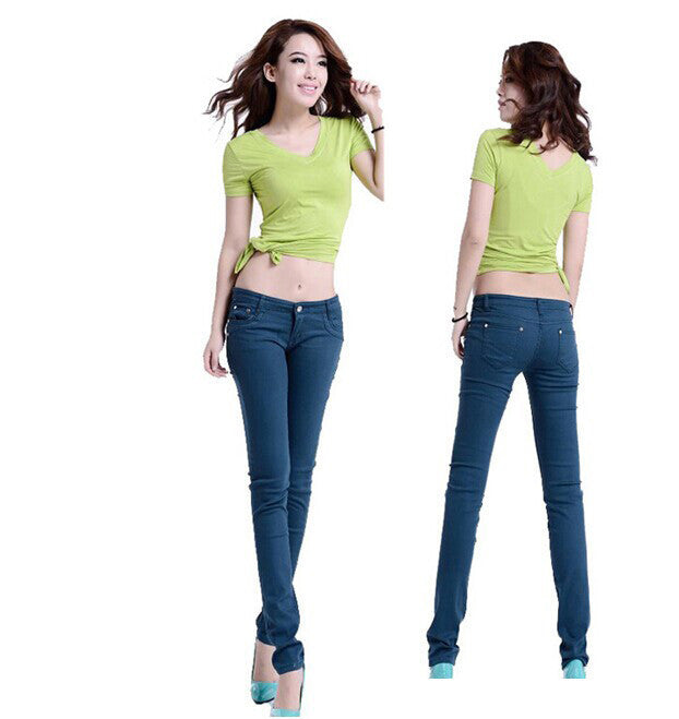 Online discount shop Australia - Jeans Woman Skinny Full Length Pencil Pants Women Denim Jeans 20 Colors FJ02