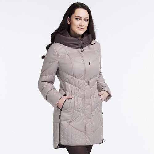 Women's jacket Casual Fashion Women Parka High- Female Hooded Coat Brand Parka Plus Size 5XL