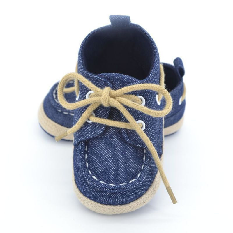 Toddler First Walker Baby Shoes Boy Girl Soft Sole Crib Laces Sneaker Prewalker Sapatos