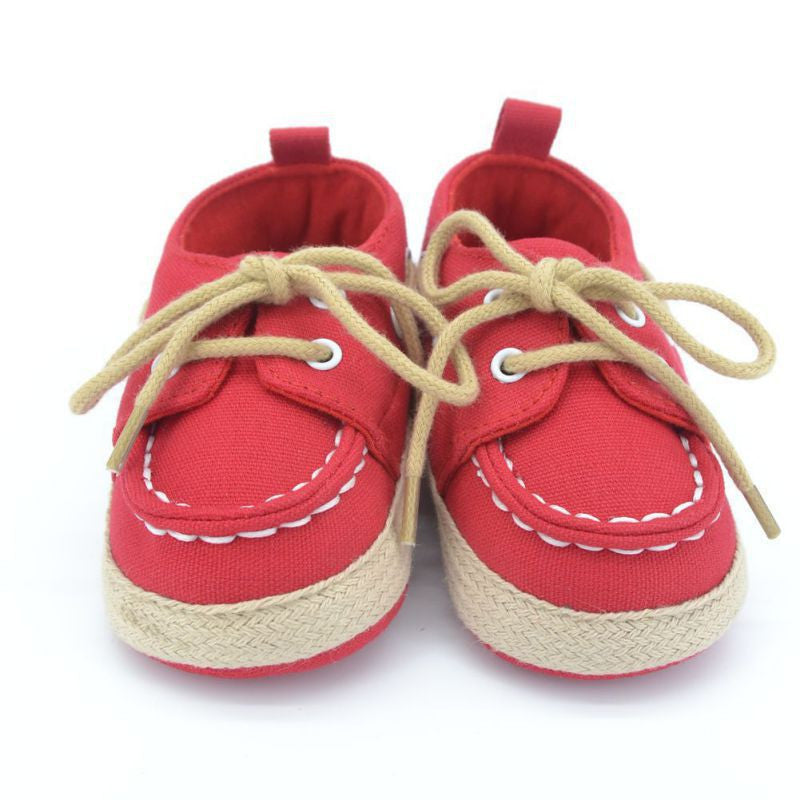 Toddler First Walker Baby Shoes Boy Girl Soft Sole Crib Laces Sneaker Prewalker Sapatos