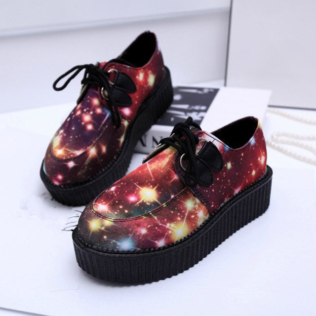 Online discount shop Australia - Creepers Shoes Woman zapatos mujer hot Casual Vintage plus size creepers platform shoes women Flats Shoes Women Size 35-41