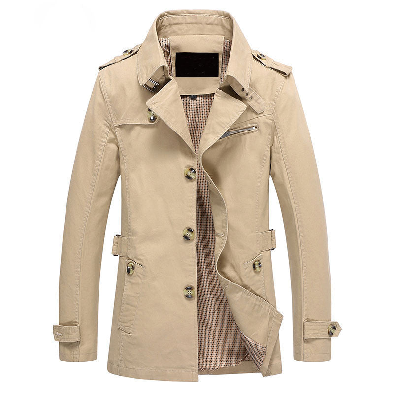 Online discount shop Australia - Men Jacket Coat Long Section Fashion Trench Coat Jaqueta Masculina Veste Homme Brand Casual Fit Overcoat Jacket Outerwear 5XL