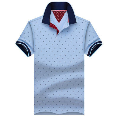 Brands Mens Printed POLO Shirts Brands 100% Cotton Short Sleeve Polo Stand Collar Male Polo Shirt M-3XL.EDA234