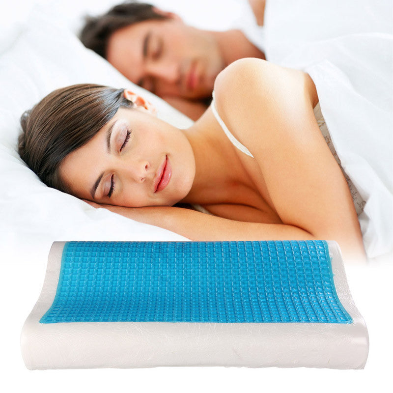 Online discount shop Australia - Memory Foam Orthopedic Sleep Blue Cooling Comfort Gel Bed Pillow Cushion