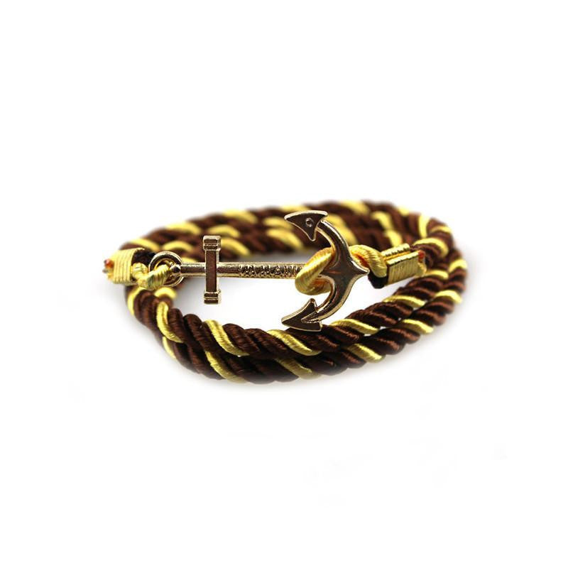Vintage Anchor Bracelet Men Women Trendy Rope Bracelet Fashion Accessories Fine Jewelry