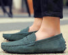 Style Soft Moccasins Men Loafers High Genuine Leather Shoes Men Flats Gommino Driving Shoes