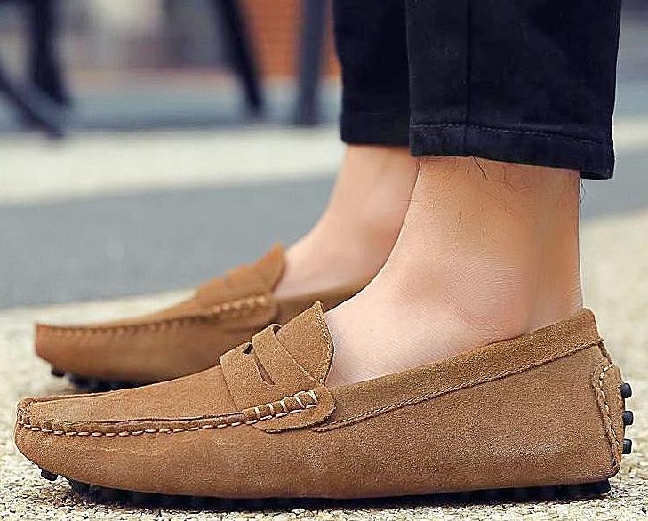 Authentic hot sale leather moccasins