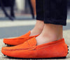 Style Soft Moccasins Men Loafers High Genuine Leather Shoes Men Flats Gommino Driving Shoes