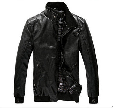 Online discount shop Australia - Man Leather clothing Fashion Pu Clothing Stand Collar With Plush Men Jacket Thicken Coat Tops 45hfx