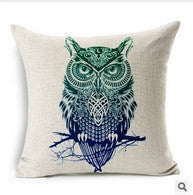 Online discount shop Australia - Hand-painted Animal Cushion Lion Wolf Bear Owl Cushion Decorative Pillow cushions without filling