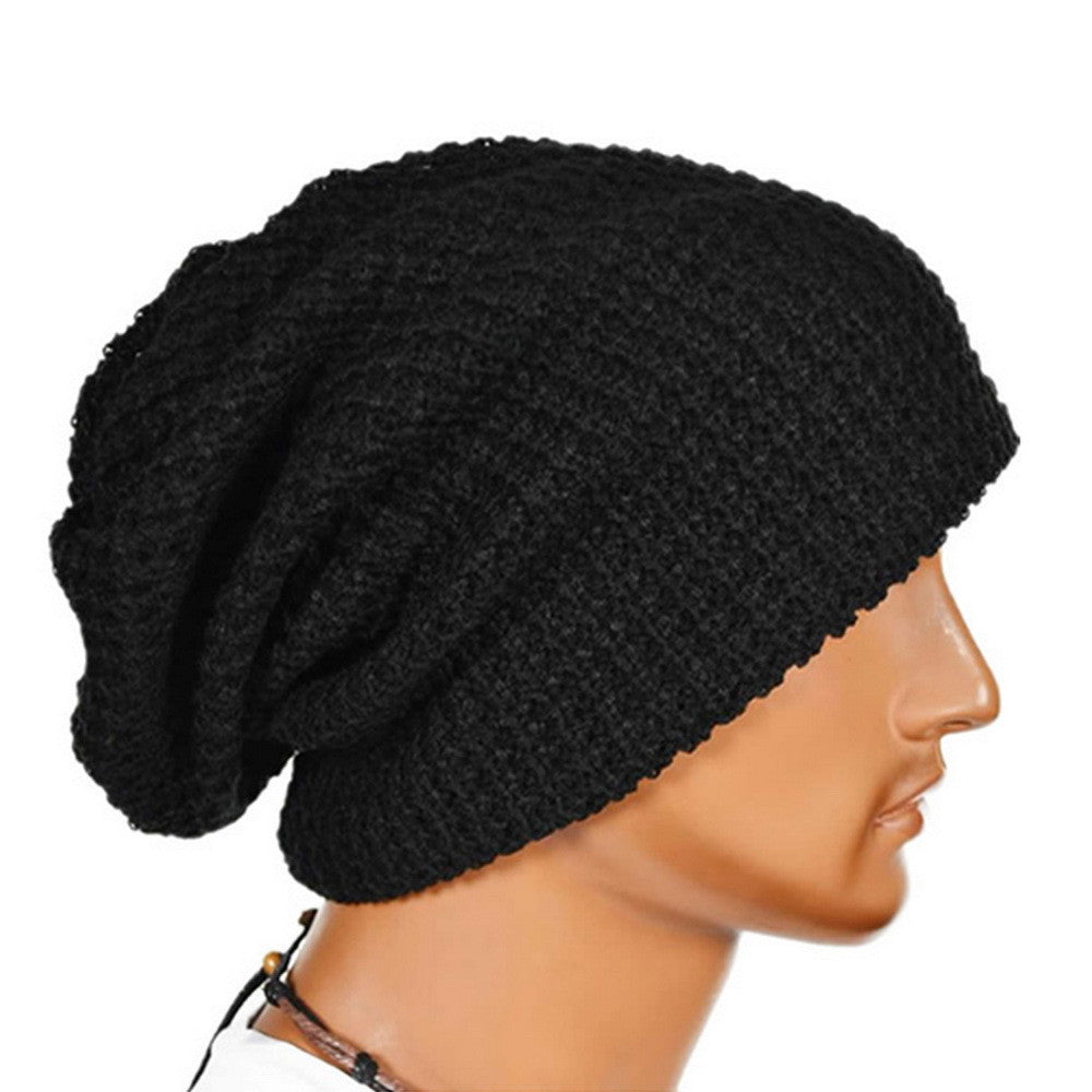 Online discount shop Australia - Chic Men Women Warm Knit Ski Beanies Skull Bandana Slouchy Oversized Cap Sport Hat Unisex Bonnet