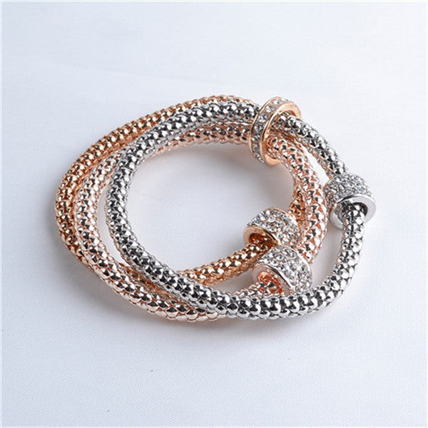 Online discount shop Australia - New arrival 3Pcs/set Multilayer Bracelets starfish/love Charm Bracelets for women/girls Valentine's Day gifts