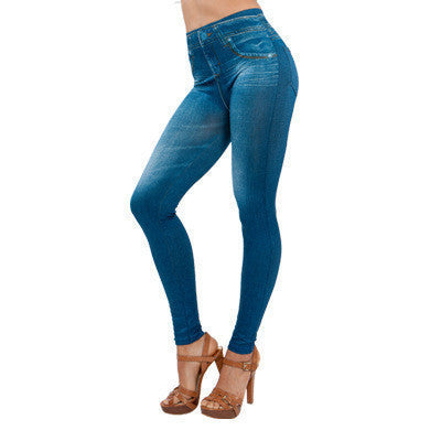 Online discount shop Australia - Leggings Jeans Women Denim Pants with Pocket Slim Jeggings Fitness Plus Size Leggings