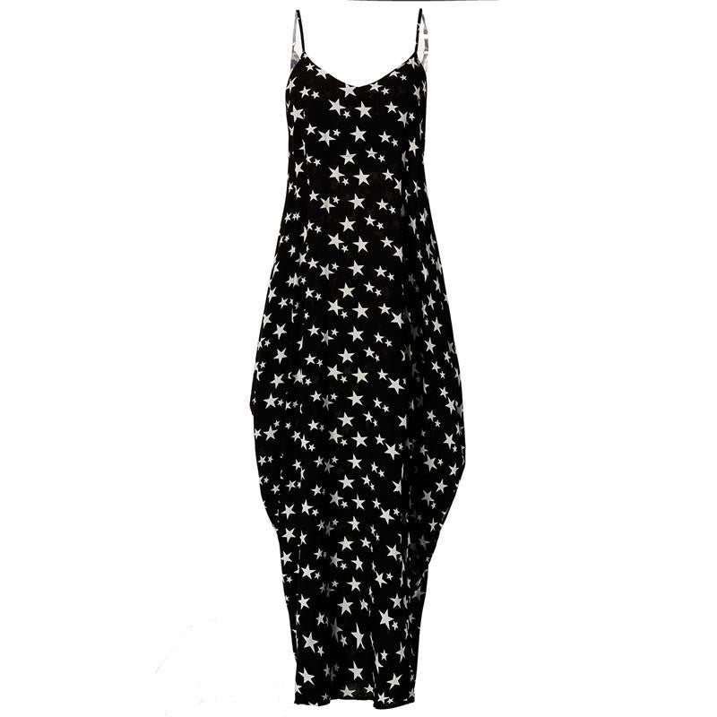 ZANZEA Boho Long Dress Women's Spaghetti Strap Backless Floral Print Loose Sleeveless Maxi Beach Dresses Plus Size Vestidos