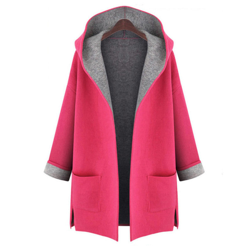 Woman's Dust Coat Ladies Cardigan all-match Fashion Coat Female trench coat woollen